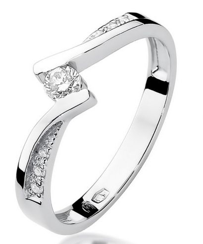 Bonore - White Gold 585 - Diamond 0,13 ct ring