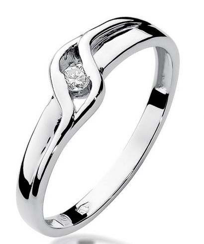 Bonore - White Gold 585 - Diamond 0,04 ct ring