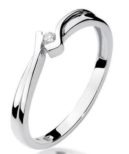 Bonore - White Gold 585 - Diamond 0,04 ct ring