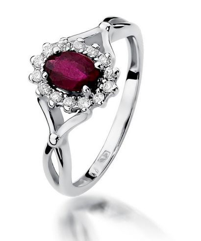 Bonore - White Gold 585 - Ruby 0,6 ct ring