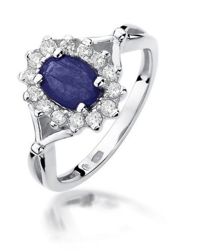 Bonore - White Gold 585 - Sapphire 0,9 ct ring