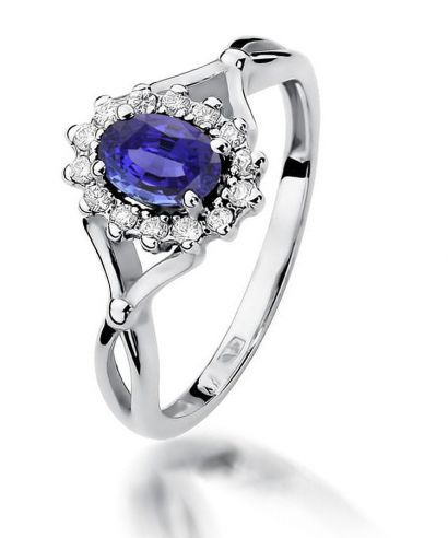 Bonore - White Gold 585 - Tanzanite 0,4 ct ring