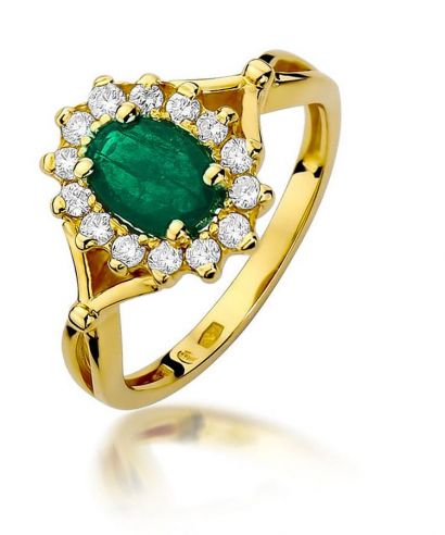 Bonore - Gold 585 - Emerald 0,8 ct ring