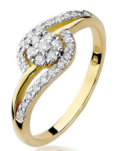 Bonore - Gold 585 - Diamond 0,1 ct ring