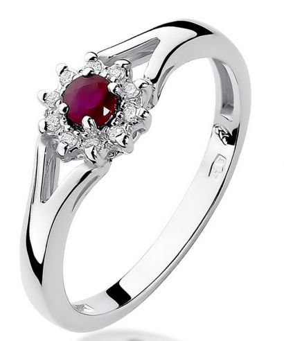 Bonore - White Gold 585 - Ruby 0,15 ct ring