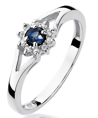 Bonore - White Gold 585 - Sapphire 0,1 ct ring