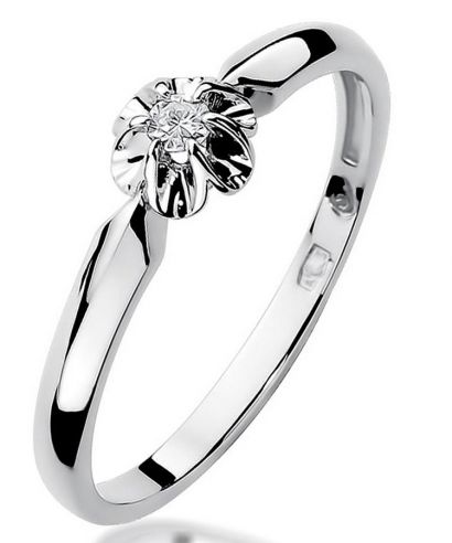 Bonore - White Gold 585 - Diamond 0,04 ct ring