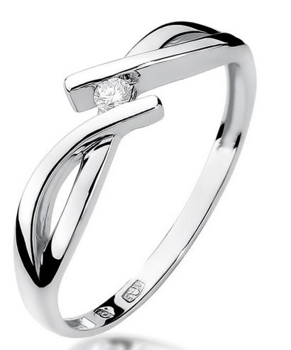 Bonore - White Gold 585 - Diamond 0,04 ct ring