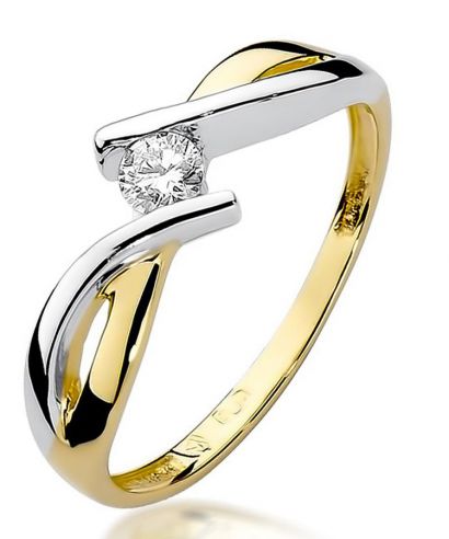 Bonore - Gold 585 - Diamond 0,1 ct ring