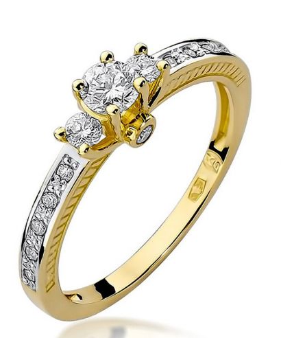 Bonore - Gold 585 - Diamond 0,2 ct ring