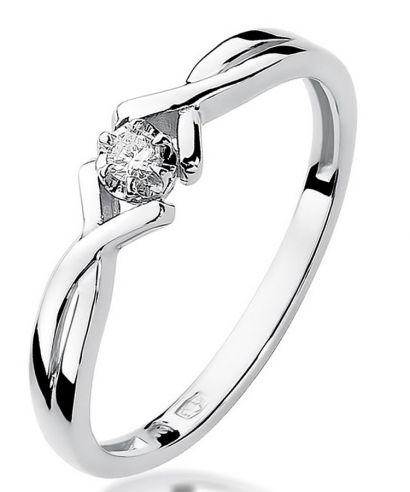 Bonore - White Gold 585 - Diamond 0,04 ct ring