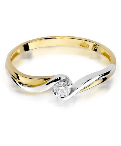 Bonore - Gold 585 - Diamond 0,08 ct ring