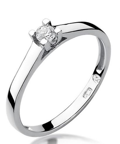 Bonore - White Gold 585 - Diamond 0,08 ct ring