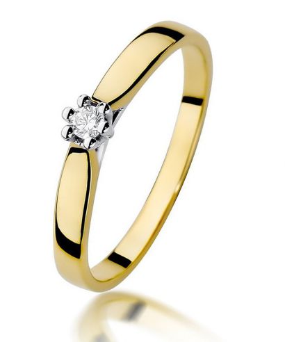 Bonore - Gold 585 - Diamond 0,04 ct ring