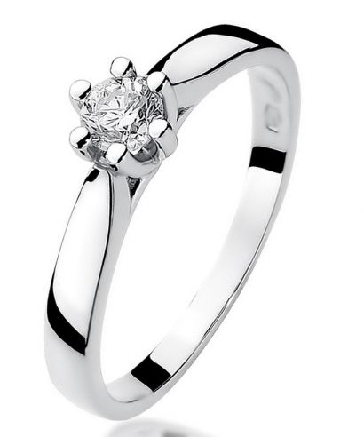 Bonore - White Gold 585 - Diamond 0,3 ct ring
