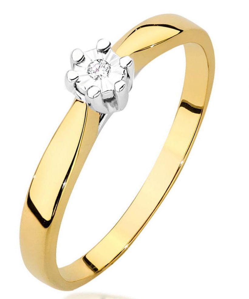 Bonore - Gold 585 - Diamond 0,01 ct ring