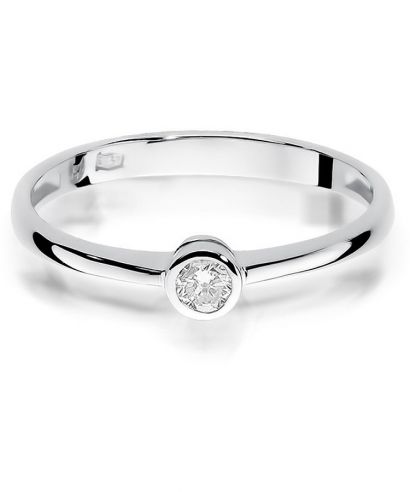 Bonore - White Gold 585 - Diamond 0,08 ct ring