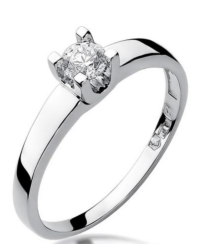 Bonore - White Gold 585 - Diamond 0,3 ct ring