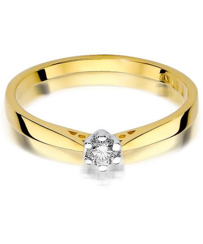 Bonore - Gold 585 - Diamond 0,1 ct ring