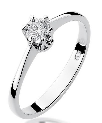Bonore - White Gold 585 - Diamond 0,2 ct ring