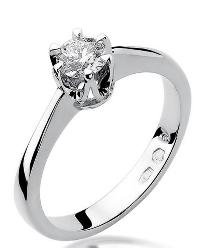 Bonore - White Gold 585 - Diamond 0,3 ct ring