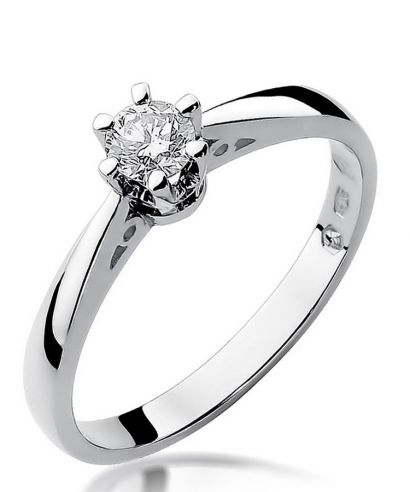 Bonore - White Gold 585 - Diamond 0,3 ct ring
