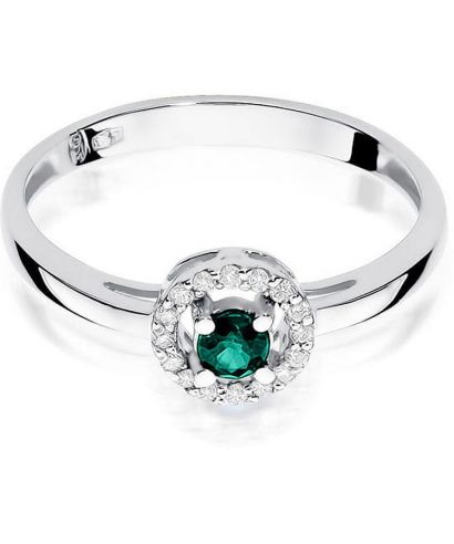 Bonore - White Gold 585 - Emerald 0,15 ct ring