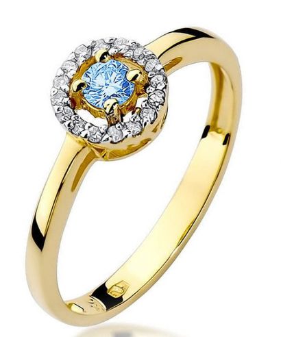 Bonore - Gold 585 - Topaz 0,15 ct ring