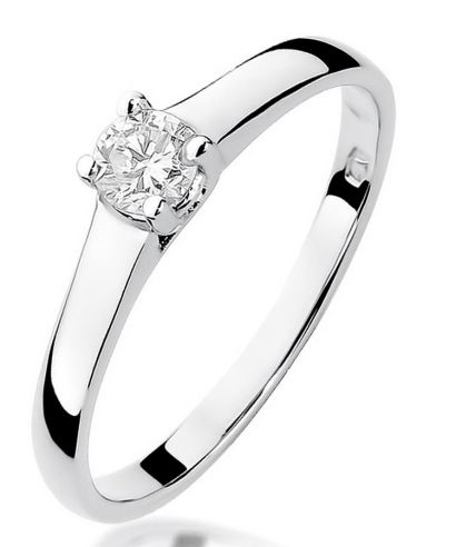 Bonore - White Gold 585 - Diamond 0,2 ct ring