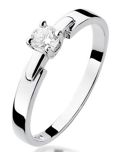 Bonore - White Gold 585 - Diamond 0,2 ct ring