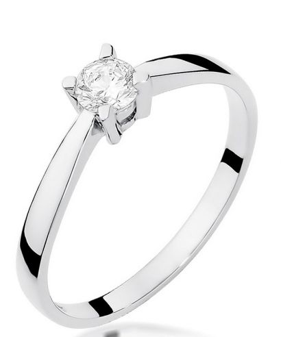 Bonore - White Gold 585 - Diamond 0,2 ct ring