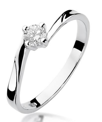 Bonore - White Gold 585 - Diamond 0,2 ct ring