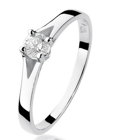 Bonore - White Gold 585 - Diamond 0,2 ct ring