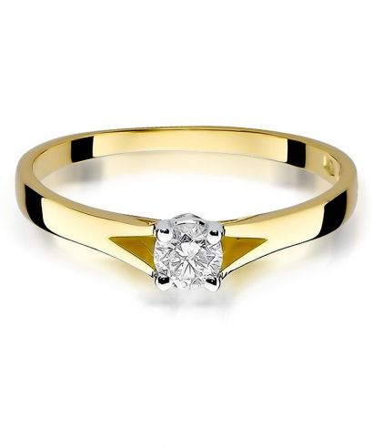 Bonore - Gold 585 - Diamond 0,2 ct ring