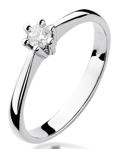 Bonore - White Gold 585 - Diamond 0,15 ct ring