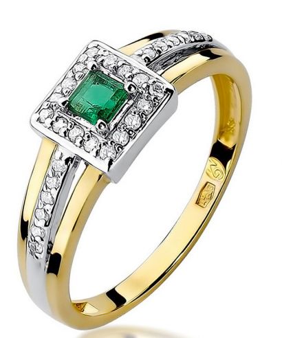 Bonore - Gold 585 - Emerald 0,15 ct ring