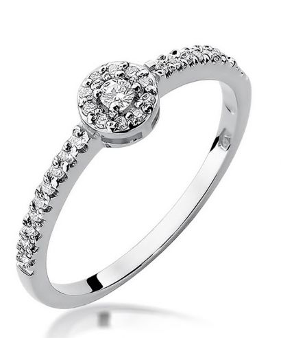 Bonore - White Gold 585 - Diamond 0,05 ct ring