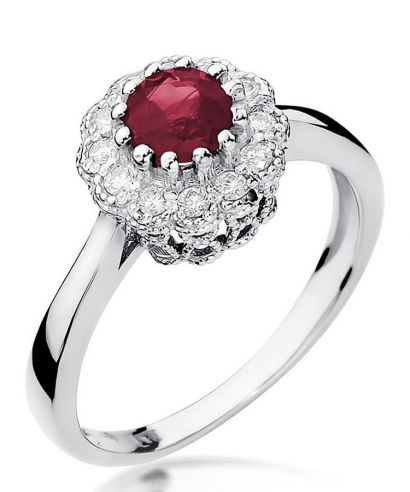 Bonore - White Gold 585 - Ruby 0,6 ct ring