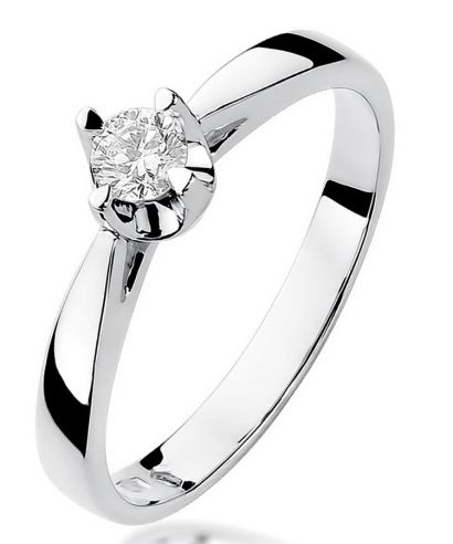 Bonore - White Gold 585 - Diamond 0,2 ct ring