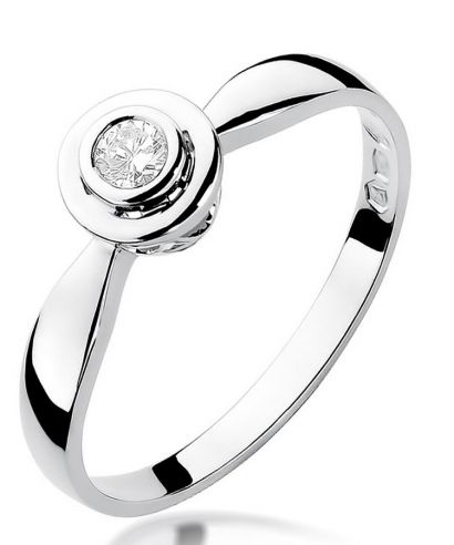 Bonore - White Gold 585 - Diamond 0,1 ct ring