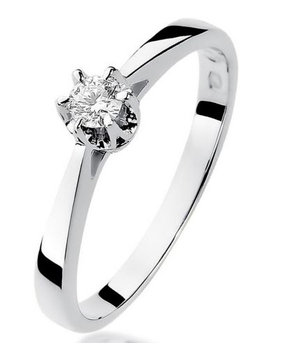 Bonore - White Gold 585 - Diamond 0,12 ct ring
