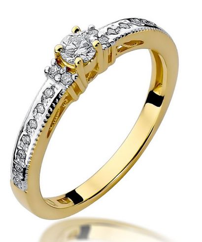 Bonore - Gold 585 - Diamond 0,13 ct ring