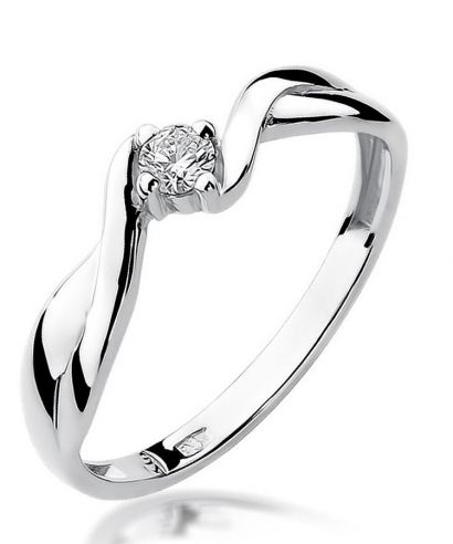Bonore - White Gold 585 - Diamond 0,08 ct ring