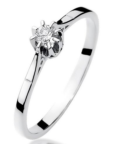 Bonore - White Gold 585 - Diamond 0,08 ct ring