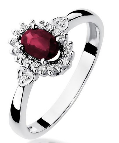 Bonore - White Gold 585 - Ruby 0,6 ct ring