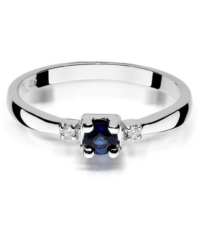 Bonore - White Gold 585 - Sapphire 0,3 ct ring