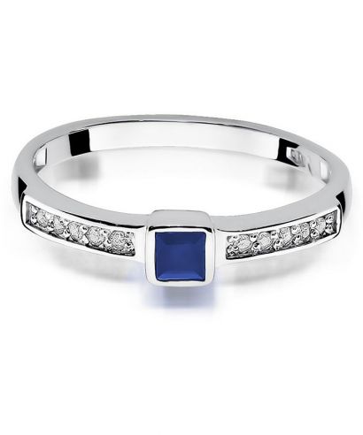 Bonore - White Gold 585 - Sapphire 0,2 ct ring