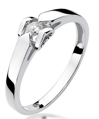 Bonore - White Gold 585 - Diamond 0,09 ct ring