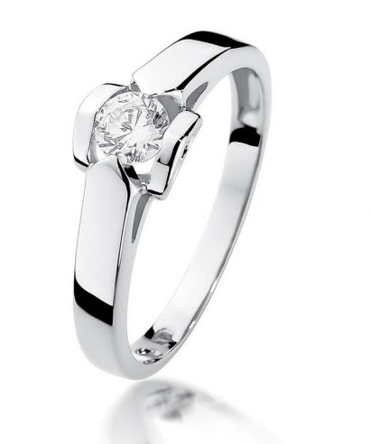 Bonore - White Gold 585 - Diamond 0,3 ct ring
