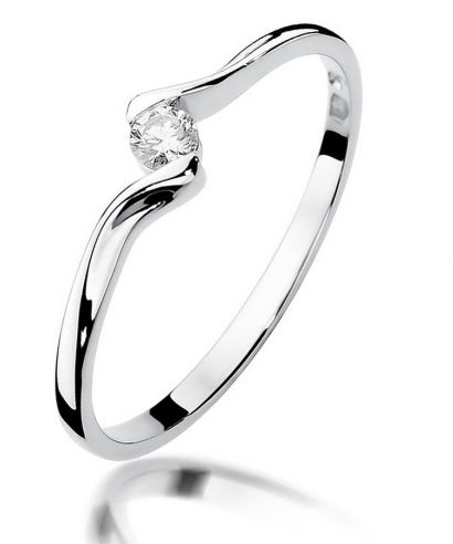 Bonore - White Gold 585 - Diamond 0,09 ct ring